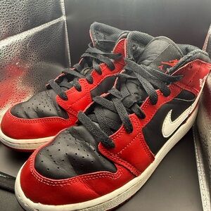 Jordan Kids Sneakers Black Red White